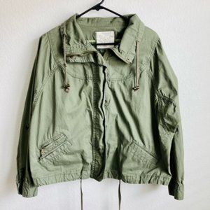Sonoma Army Green Utility Hooded Cargo Jacket XL